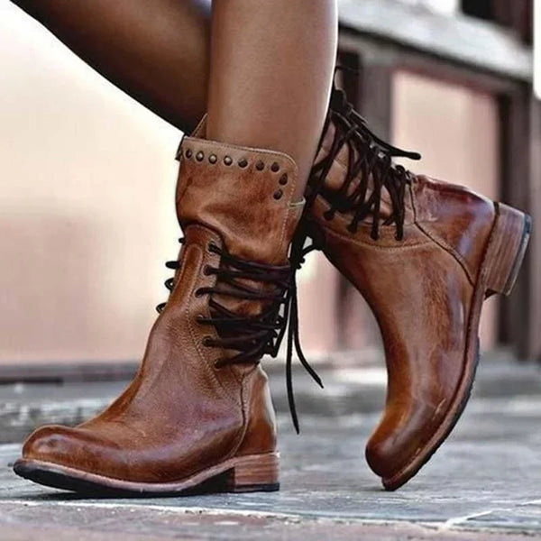 Maxine | Timeless Lace-Up Boots