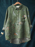 Sylvana | Woodland Print Relaxed Shirt
