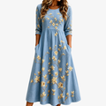 Annabella | Floral Pocket Midi Dress