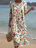 Flora | Garden Print Midi Dress