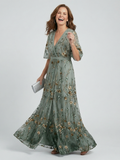 Rosalind | Floral V-Neck Maxi Dress