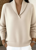 Celestine | Shawl-Collar V-Neck Jumper