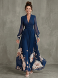 Delilah | Pleated Floral-Hem Maxi Dress