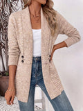 Sabella | Ribbed Button-Tab Cardigan