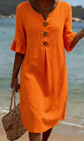 Margaux | Relaxed Button-Front Dress