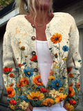 Maribel | Wildflower Print Buttoned Cardigan