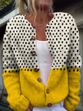 Hannah | Colour-Block Button Cardigan