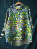 Marlena | Floral Art Relaxed Shirt