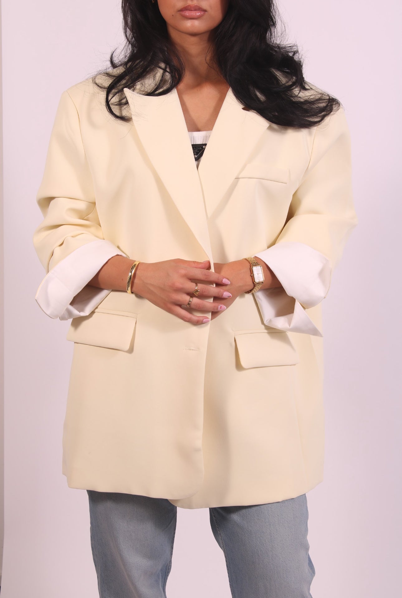 Linnest ™ | Oversized blazer Yellow