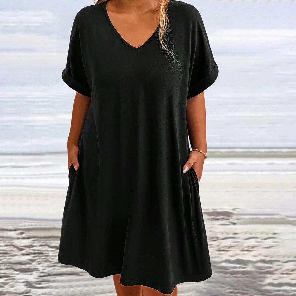 Zomerjurk met V-hals