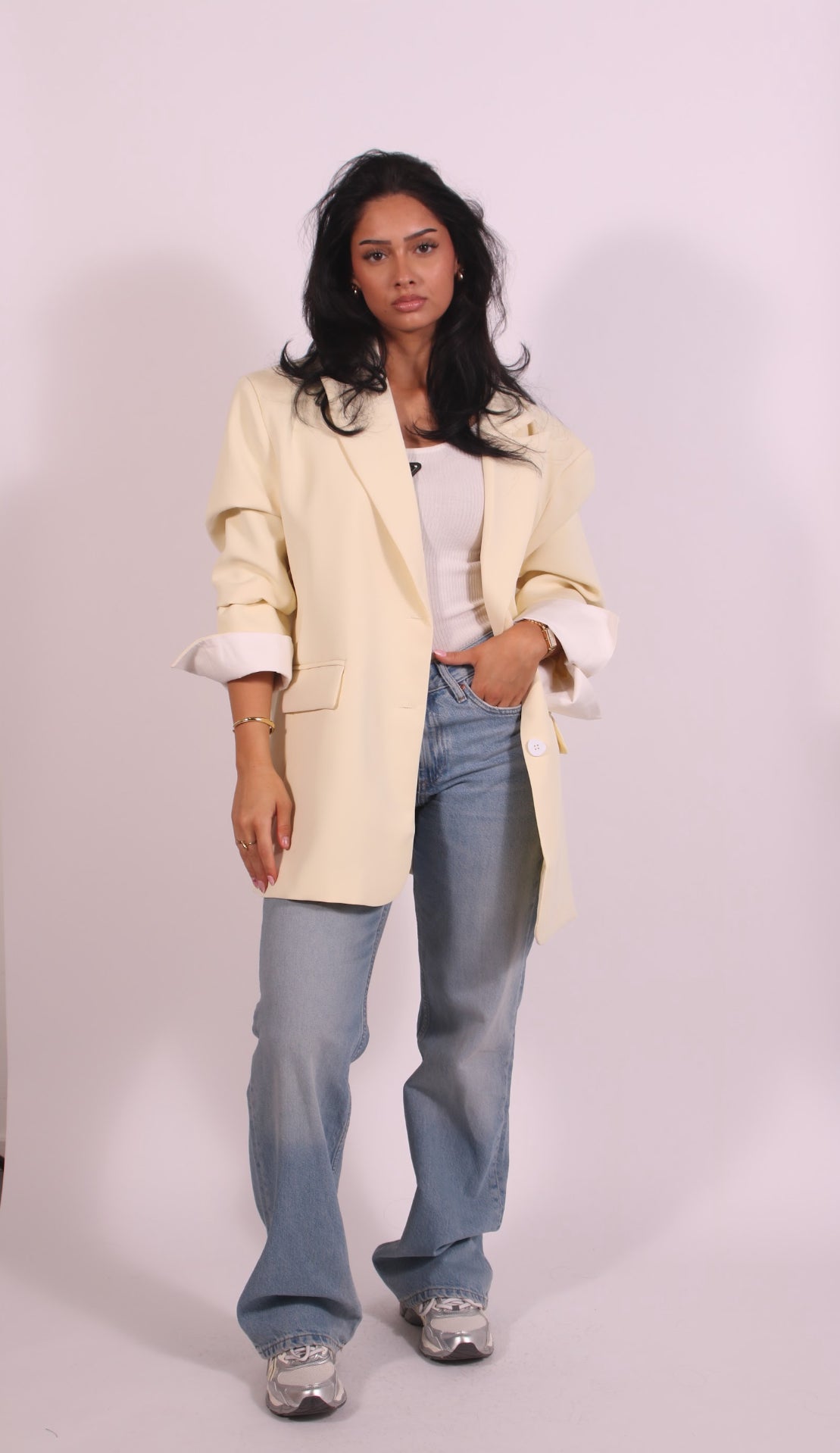 Linnest ™ | Oversized blazer Yellow