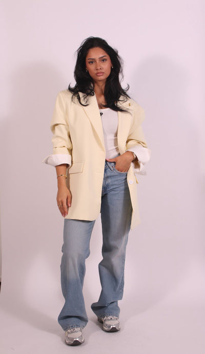 Linnest ™ | Oversized blazer Yellow
