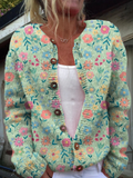 Lorelei | Blooming Button-Front Cardigan
