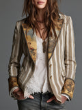 Roberta | Artful Striped Blazer