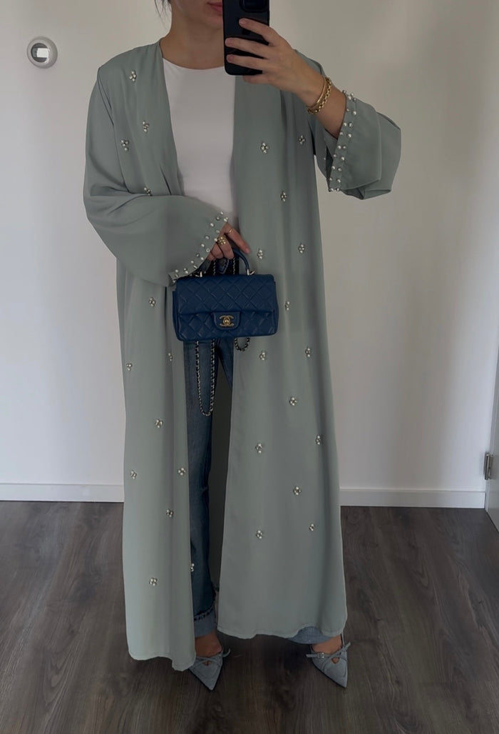 Rhinestone Kimono Mint