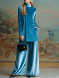 Nadia | High-Neck Relaxed Two-Piece Set