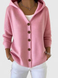Selina | Hooded Button-Front Cardigan