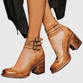 Amelie | Refined Ankle-Strap Block Heels