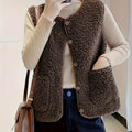 Roxanne | Textured Button-Front Gilet
