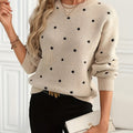 Nadine | Dotted Crew Neck Jumper