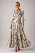 Melody | Elegant Floral-Print Maxi Dress