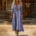 Annora | Embroidered Bohemian Maxi Dress