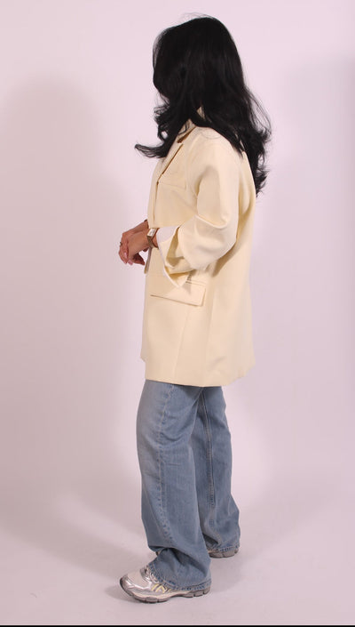 Linnest ™ | Oversized blazer Yellow