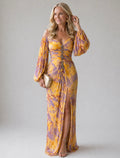 Kathleen | Off-Shoulder Pleated Gown
