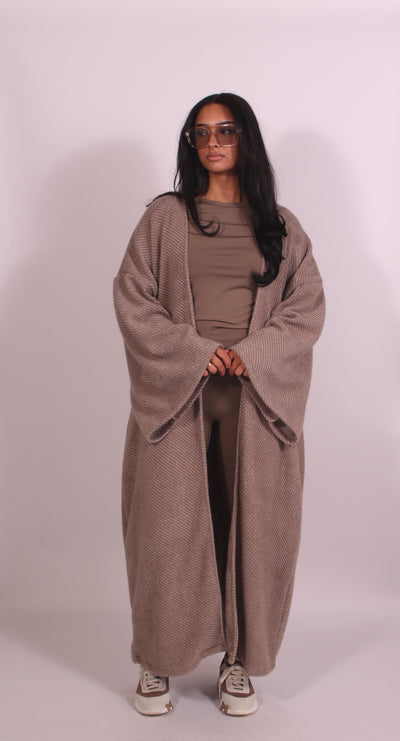 Longline Cardigan Taupe
