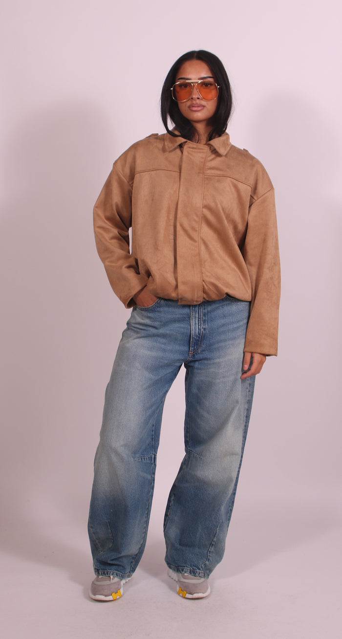 Suedette Bomber