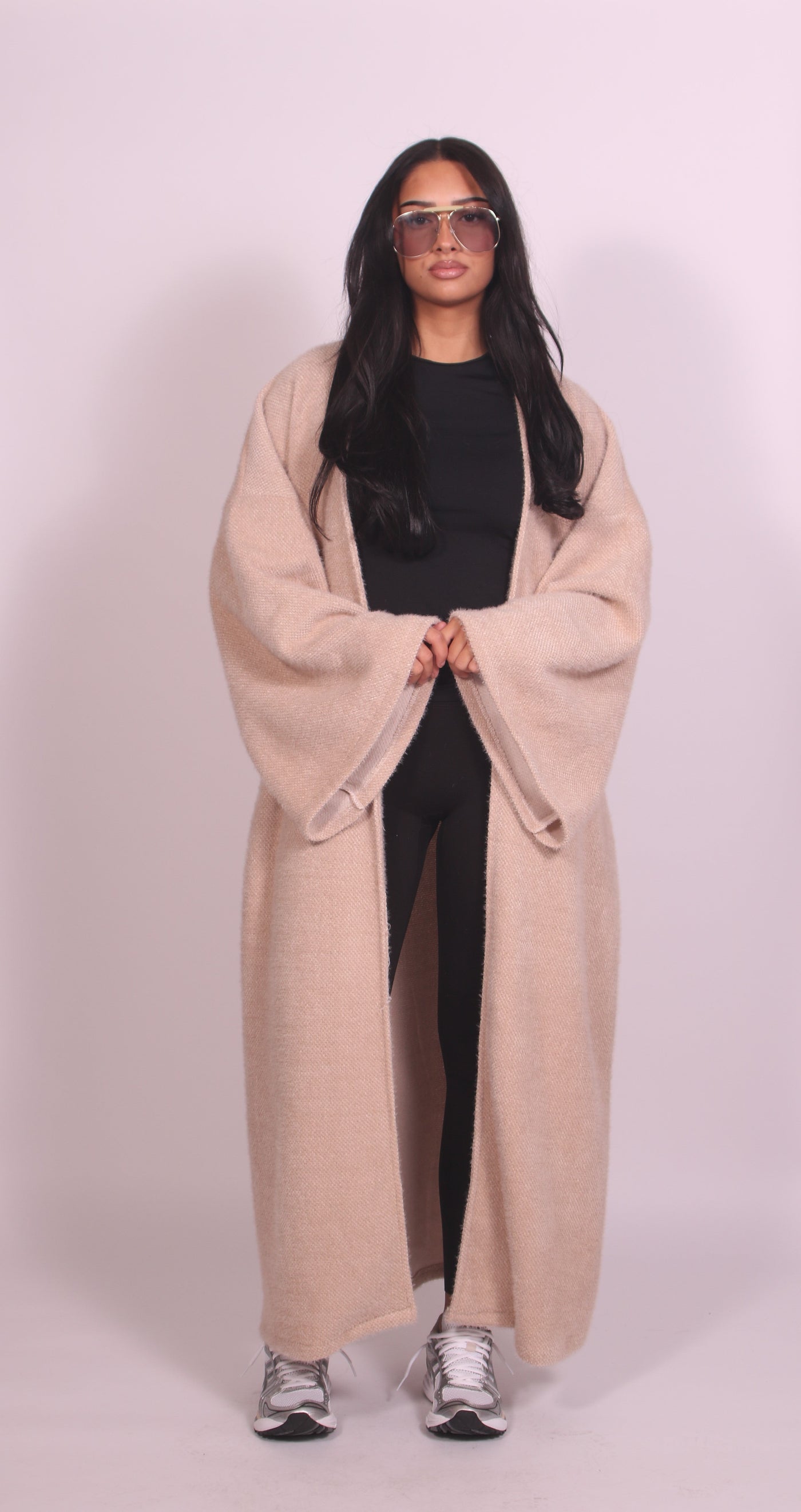 Longline Cardigan Beige