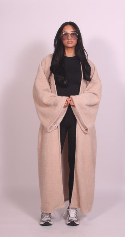 Longline Cardigan Beige