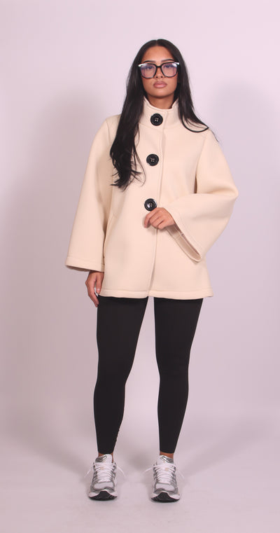 Button jacket Cream