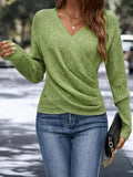 Noelle | Draped Wrap-Front Top