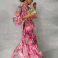 Elspeth | Flowing Floral Wrap Dress
