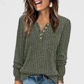 Hannah | Relaxed Button-Neck Top