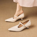 Eliza | Pointed T-Strap Heels