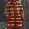 Marta | Cosy Hooded Patterned Cardigan