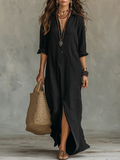 Josephine | Relaxed Collared Maxi Dress