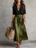 Guinevere | Tie-Waist Midi Two-Piece Set