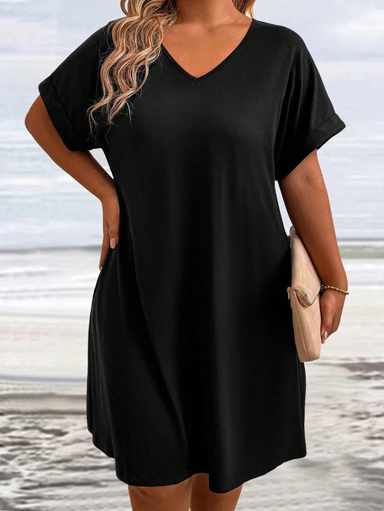 Zomerjurk met V-hals