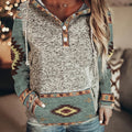 Nina | Western-Inspired Snap-Button Hoodie