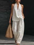 Linnea | Relaxed Halter Two-Piece Set
