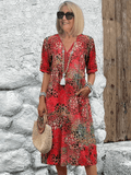 Naomi | Blossom Print Midi Dress