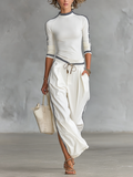 Mireille | Sporty Trimmed Two-Piece Set