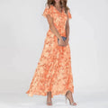 Rosanne | Floral Flutter-Sleeve Maxi Dress