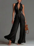Cordelia | Pleated Wide-Leg Jumpsuit