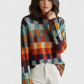 Heather | Cosy Checkered Jumper