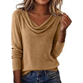 Annalise | Draped Cowl-Neck Sweater