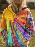 Juno | Artful Patchwork Hoodie